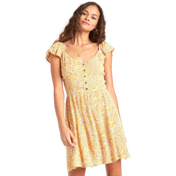 Billabong Dresses & Skirts - BILLABONG Forever Yours Printed Woven Dress